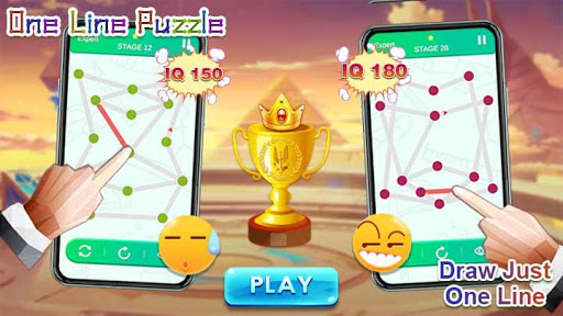 Android application One Stroke Drawing Puzzle screenshort