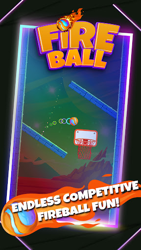 Android application Fireball: 3D Arcade Ball Game screenshort