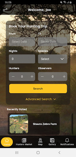 Android application My Hunting App screenshort
