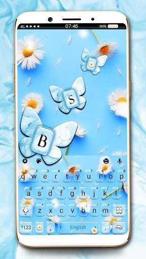 Android application Dainty Daisy Keyboard Theme screenshort