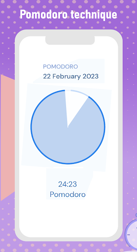 Android application Pomodoro Productivity Timer screenshort