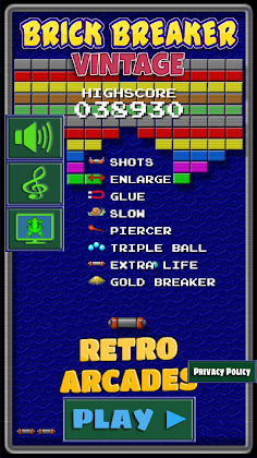 Brick Breaker Vintage - Screenshot 1