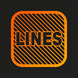 Lines Square - Neon icon Pack icon