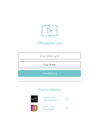 Screenshot of OfficeSuite Live