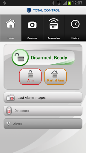 Android application TOTAL CONTROL screenshort