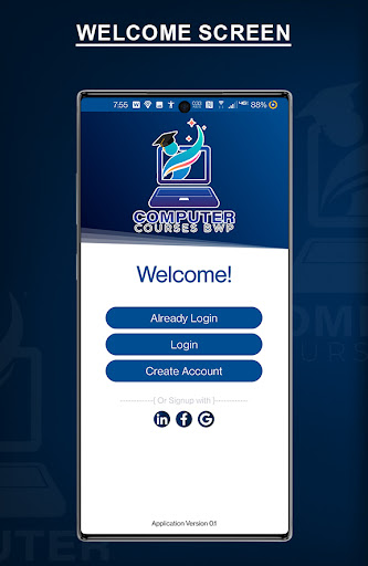 Android application The Computer Courses BWP screenshort