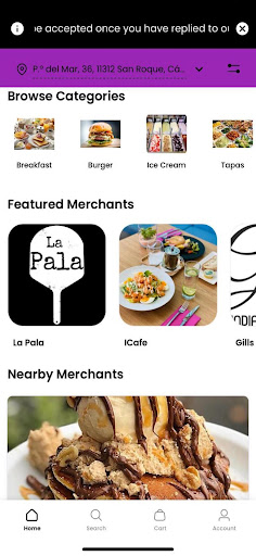 Android application Sotoeats screenshort