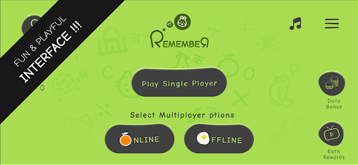Android application Remember Orange screenshort
