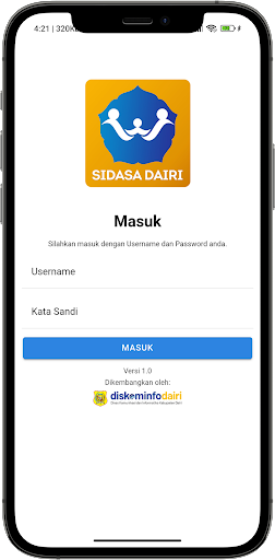 Android application SIDASA Dairi Mobile screenshort