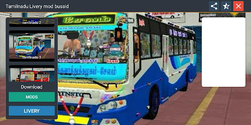Bussid Indian Livery Tamilnadu