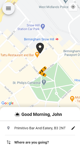 TOA Taxis Birmingham Screen 2