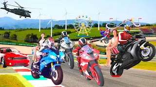Moto bike driving scooter game - Screenshot 3