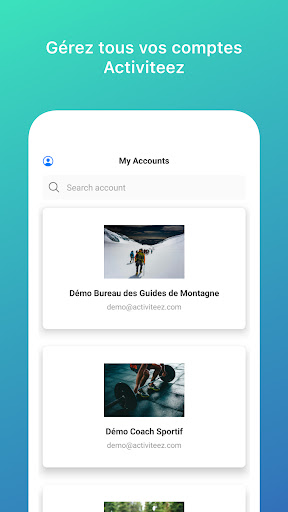 Android application Activiteez screenshort