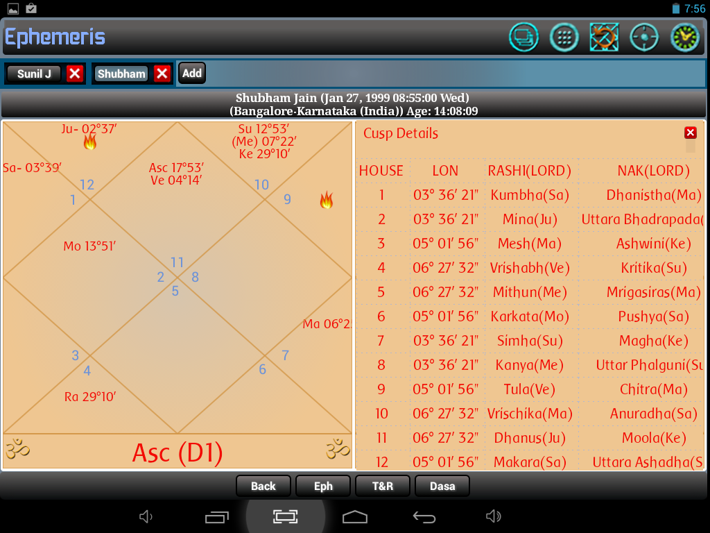 Ephemeris, Astrology Software Screenshot 12