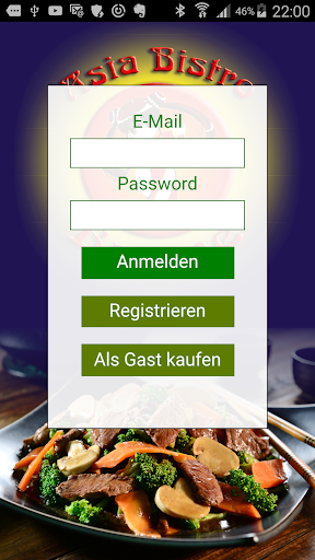 Android application Asia Bistro Brome screenshort