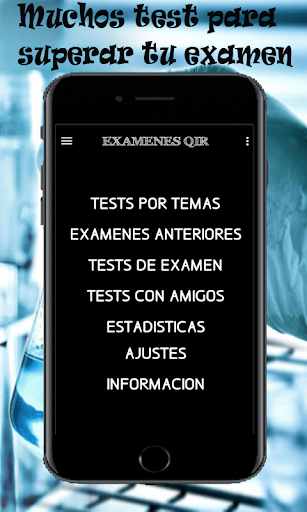Android application Test y Examenes QIR screenshort