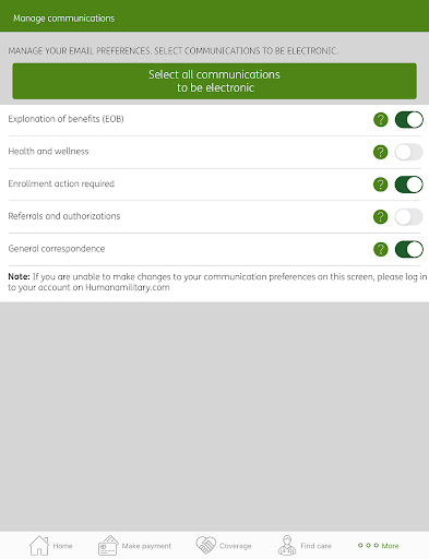 Humana Military screenshot