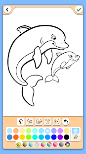 Dolphins coloring pages 17.6.6 APK screenshots 3
