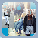 Selfie Girl Jeans Camera Suit icon