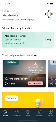 Android application Habitus Health screenshort
