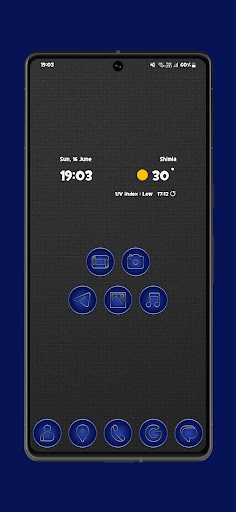 Blue - Silver Line Icon Pack Screenshot 1 - AppWisp.com