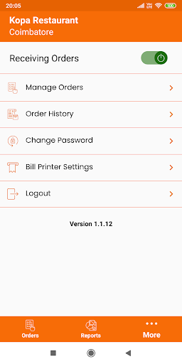 KOPADEMO - Restaurant App Screen 3