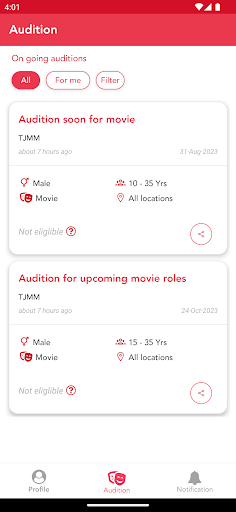 Android application LF Casting screenshort