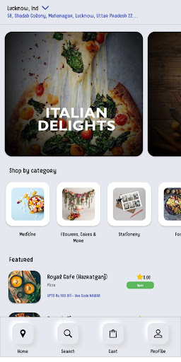 Sidelivery - Food Delivery Screen 2