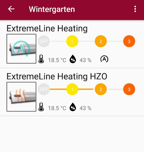Android application ExtremeLine Control screenshort