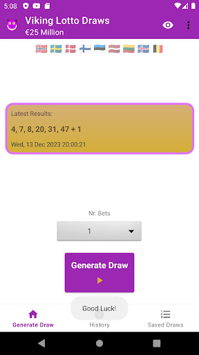 Android application Lotto Viking Bets screenshort