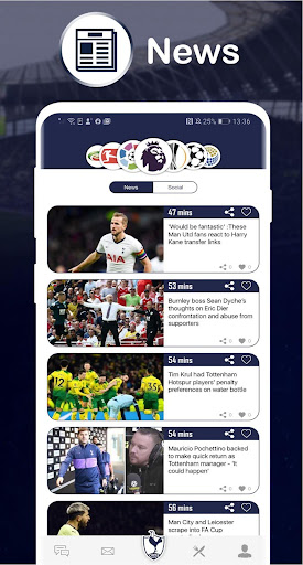 Android application COYS - Live Scores & News screenshort