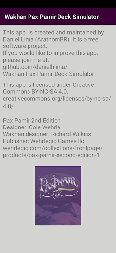 Android application Wakhan Deck Simulator screenshort