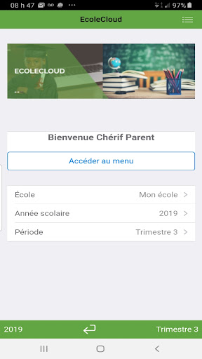 Android application EcoleCloud screenshort