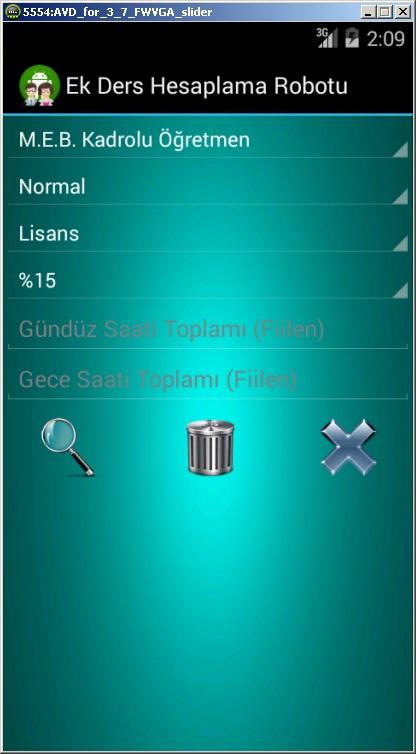 #2. Ek Ders Hesaplama Robotu (Android) Podle: Doğan Can Ünal