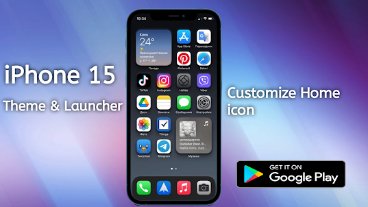 Theme for iPhone 15 Launcher