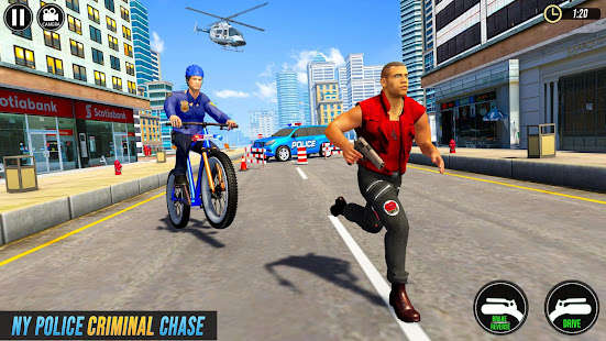 US Police BMX Bicycle Street Gangster Crime Games  Screenshots 2