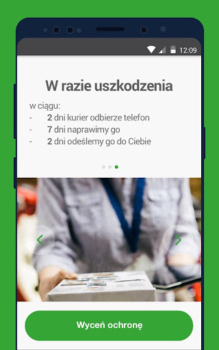 Android application Serwis wyświetlacza screenshort
