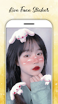 screenshot of Live face sticker sweet