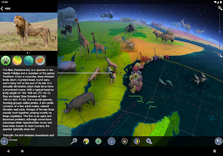 Earth 3D - Екранна снимка на Световния атлас
