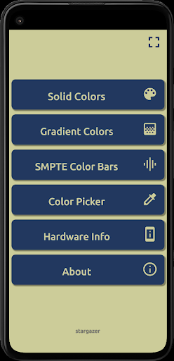 Android application Screen Test screenshort