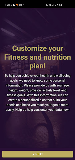 FitMindAI Screen 2
