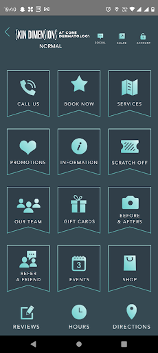 Skin Dimensions Day Spa Screen 2