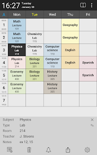 Timetable - planner for school 2.5.5 screenshots 2