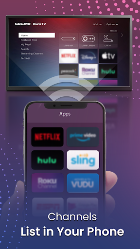 Remote for Magnavox Roku TV Screen 2
