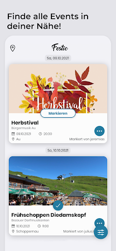 Android application Festic screenshort
