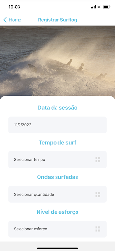 Surf Information Data Screen 3