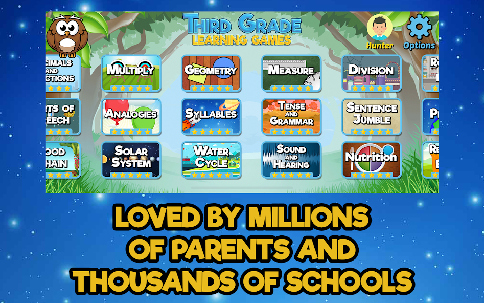 Third Grade Learning Games banner