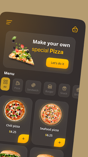 Android application Rabin Pizza screenshort