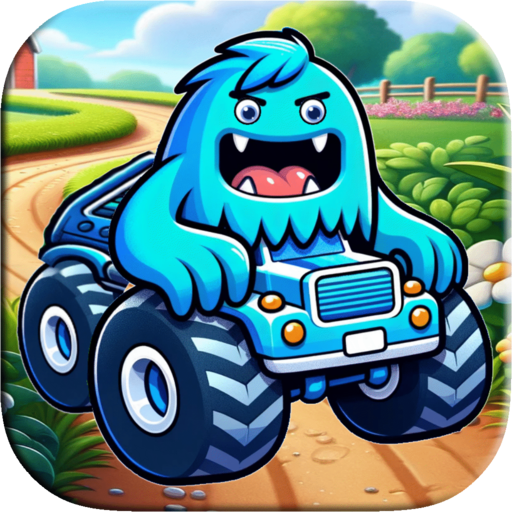 Kids Monster Truck Racing Game Logo