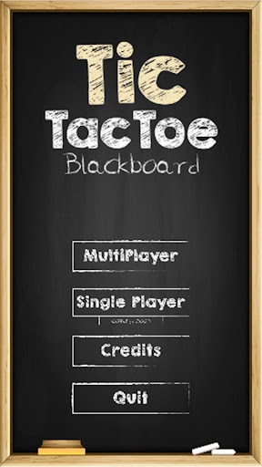 Android application Tic Tac Toe Blackboard screenshort